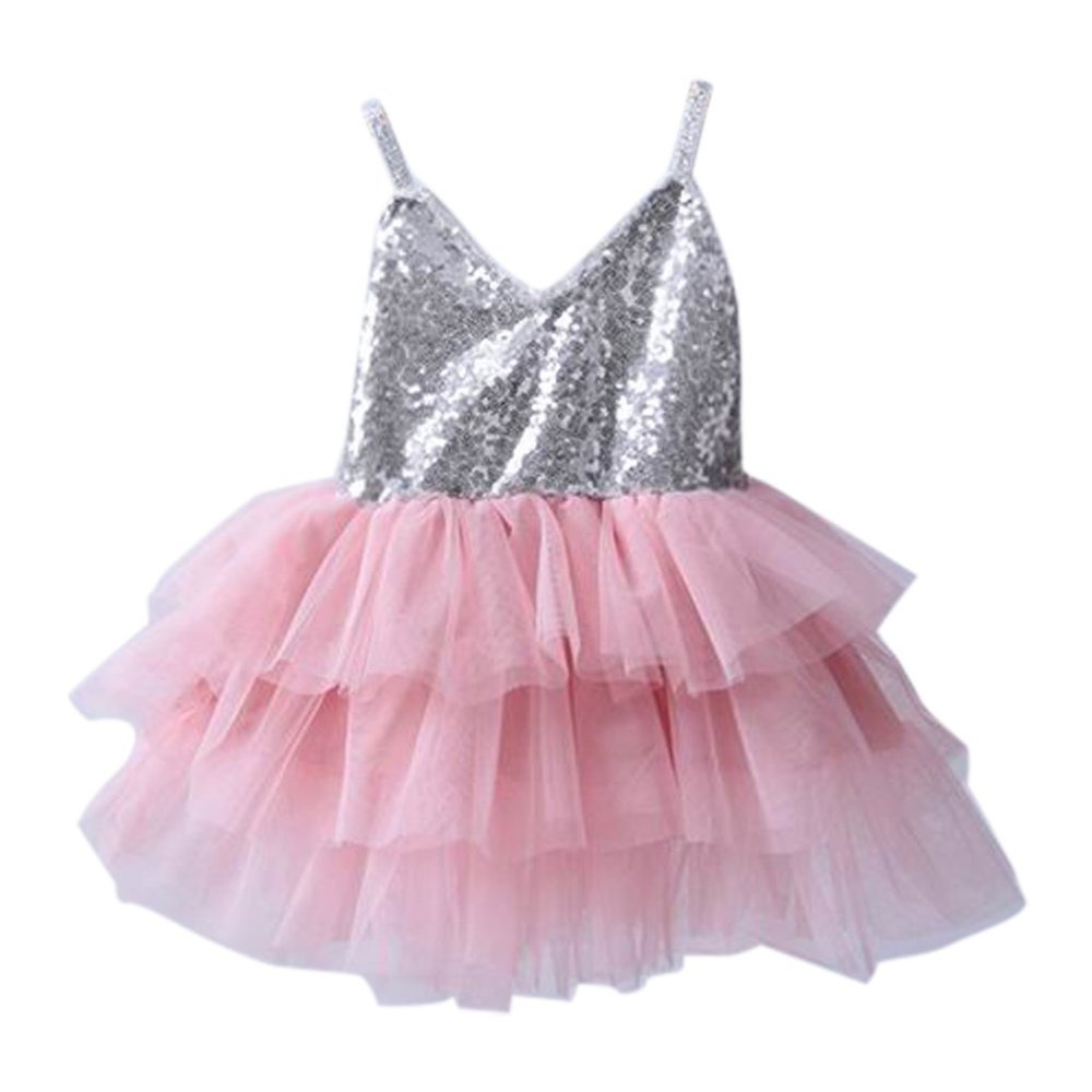 Little Girls Pink Tutu Dress SZ5